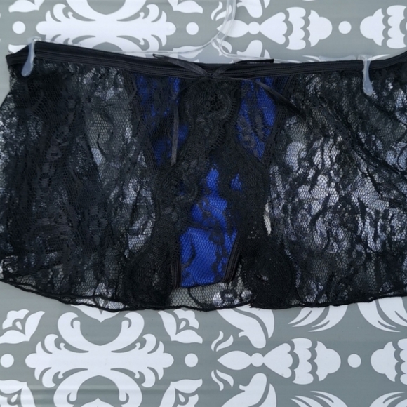 Rene Rofe Blue Lace Bra - Picture 15 of 16